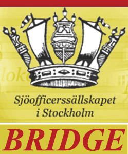 SOSS Bridge's logo 'Man fr klver ruter hjrter spader i klubbens lokaler'